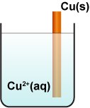 diagram of a copper half cell