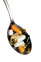 a spoonful of vitamin supplements