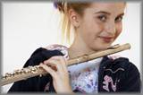 child playing a flute