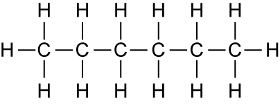 hexane line diagram