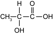 lactic acid structure