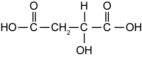 malic acid structure